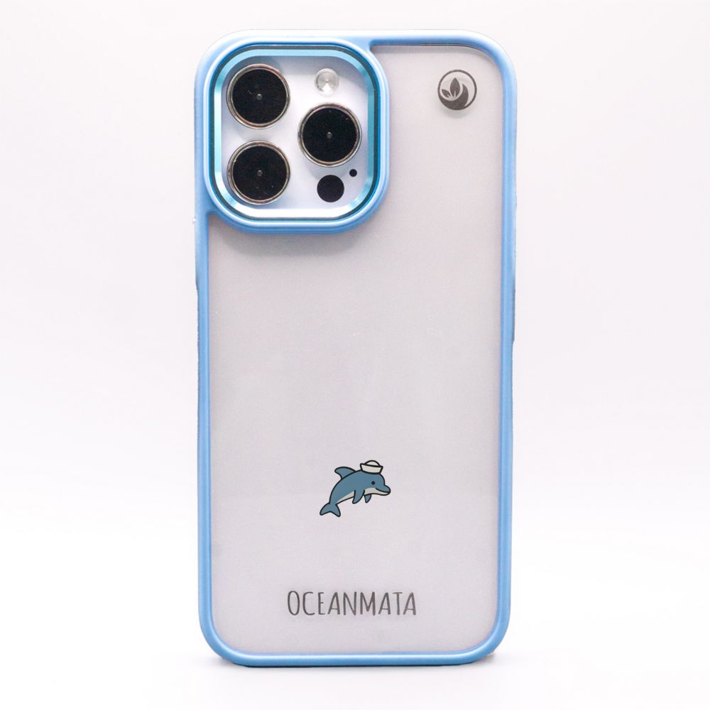 Samsung S24+ Hülle - Delfin blau - "Captain Dolphin" - nachhaltig