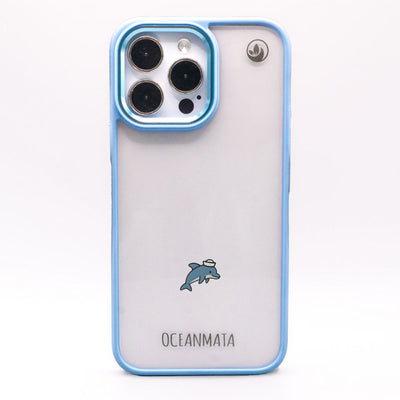 Samsung S25+ Case - Dolphin Blue - "Captain Dolphin" - sustainable
