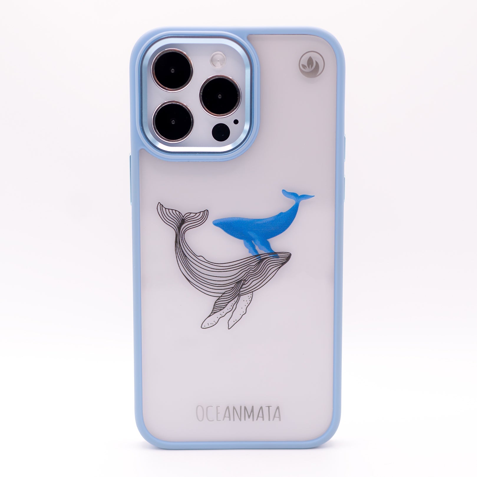 iPhone 13 pro max case - whale blue - "BlueWhale" - sustainable
