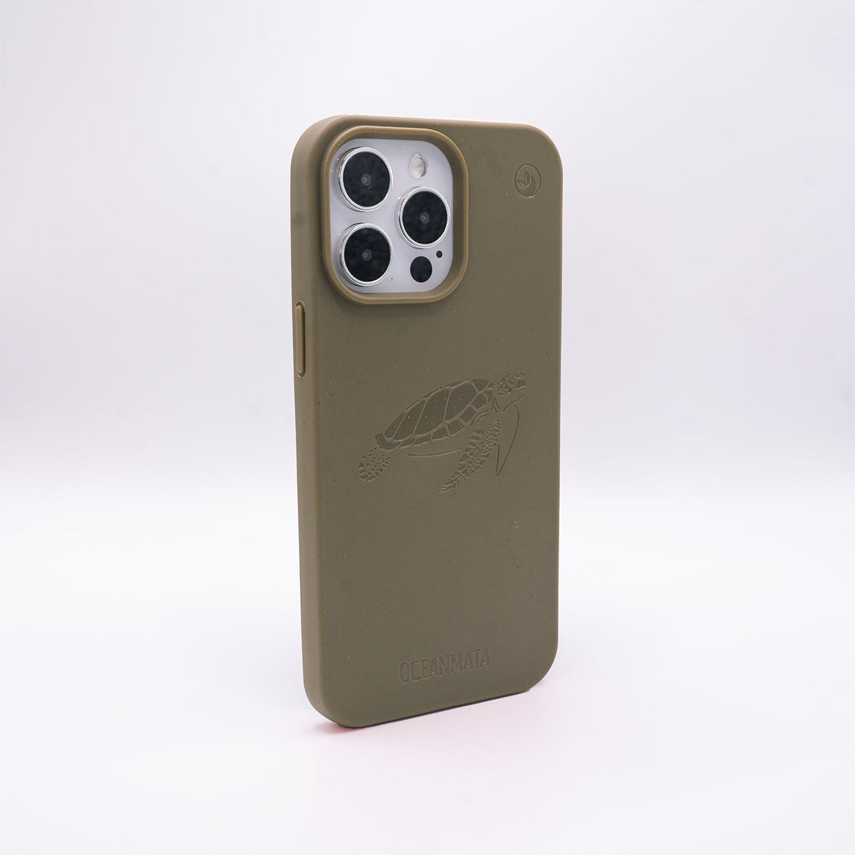 iPhone 15 plus Hülle - grün - "TURTLE" - nachhaltig