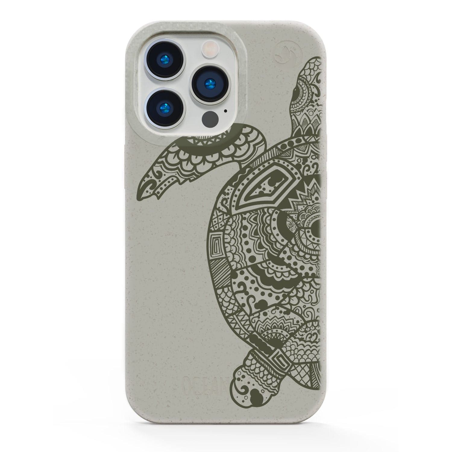 iPhone 17 Air case - beige - "GREEN TURTLE" - sustainable