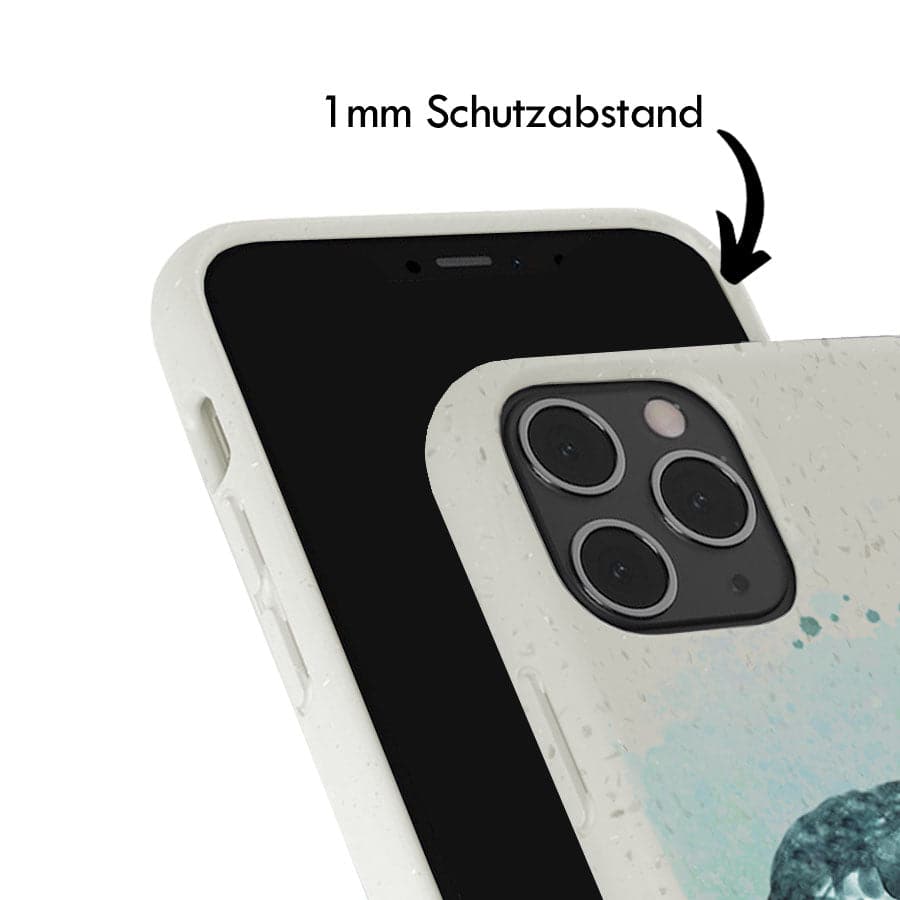 iPhone 12 mini Hülle - Schildkröte grün - "Baby Turtle" - nachhaltig