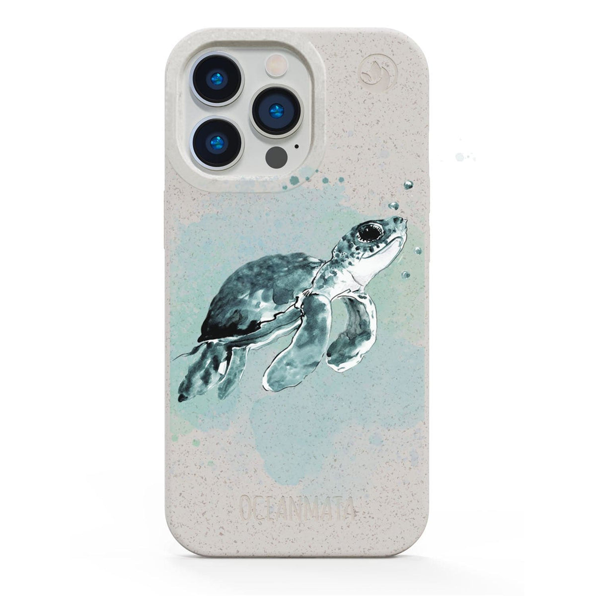 iPhone 12 pro / iPhone 12 Hülle - Schildkröte grün - "Baby Turtle" - nachhaltig