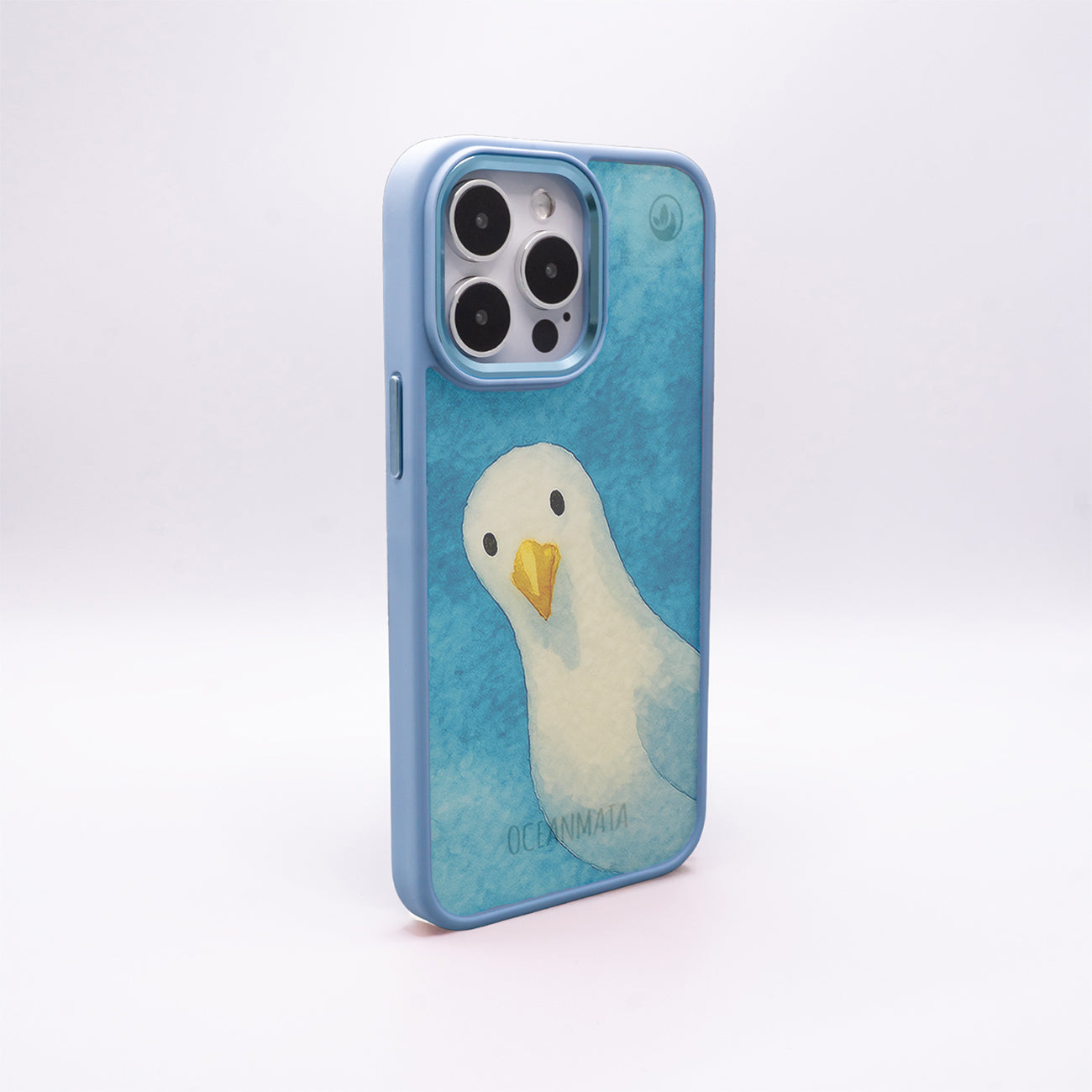 iPhone 11 pro case - Seagull blue - "Seagull" - sustainable