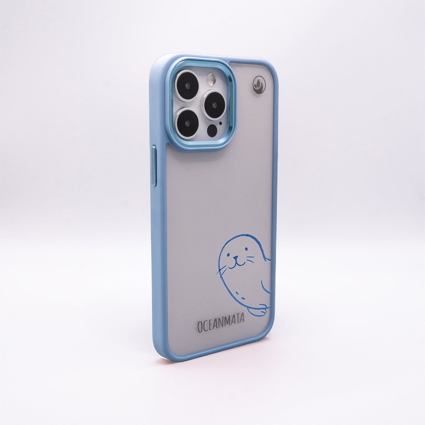 iPhone 14 pro max case - seal blue - "Robby" - sustainable