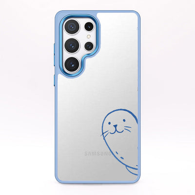 Samsung S24 Ultra case - seal blue - "Robby" - sustainable