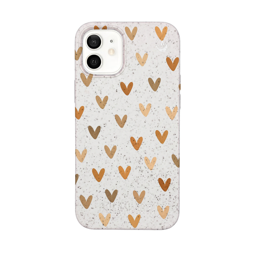 Biologisch abbaubare Handyhülle iPhone 12 mini Autumnlove — kompostierbar — Vorderseite