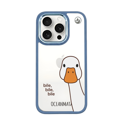 iPhone 15 pro case - Duck white - "Bile Bile Bile" - sustainable