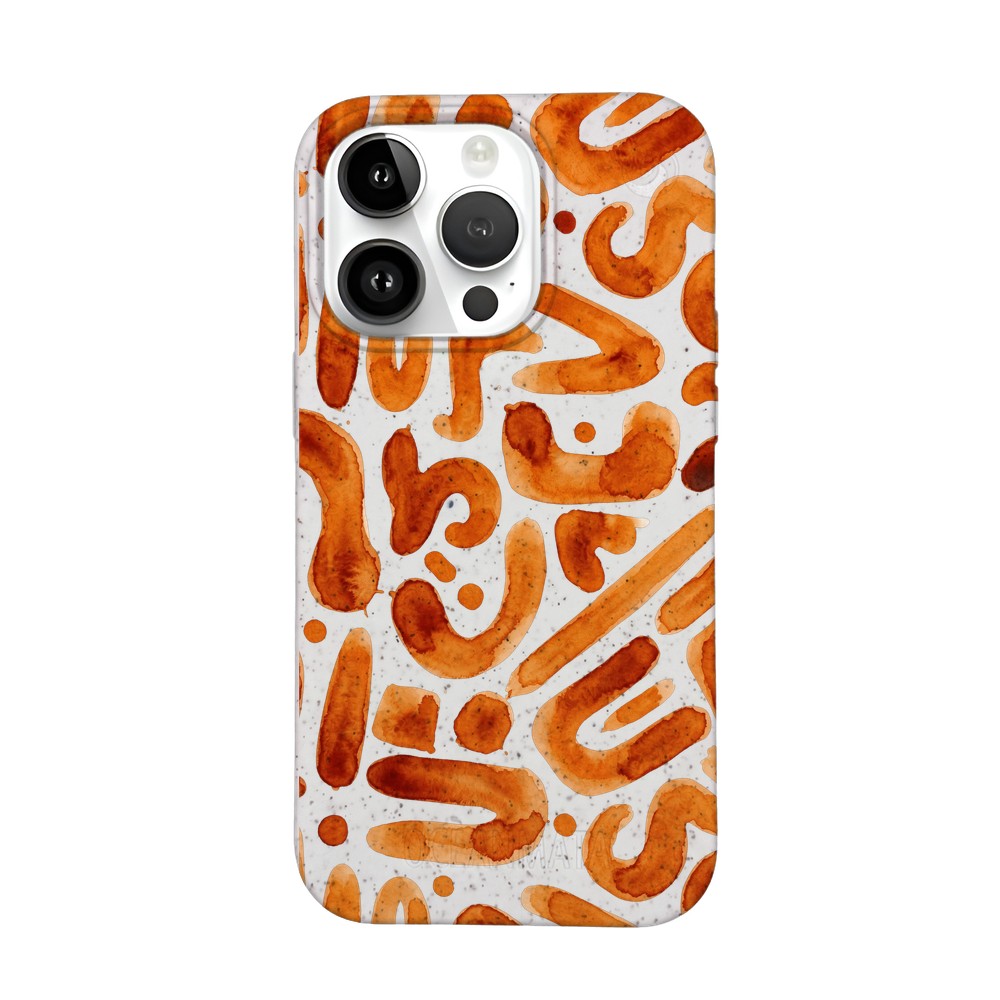 Biologisch abbaubare Handyhülle iPhone 14 pro max Buchstabensuppe — kompostierbar — Vorderseite