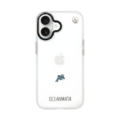 iPhone 17 Case - Dolphin Blue - "Captain Dolphin" - sustainable