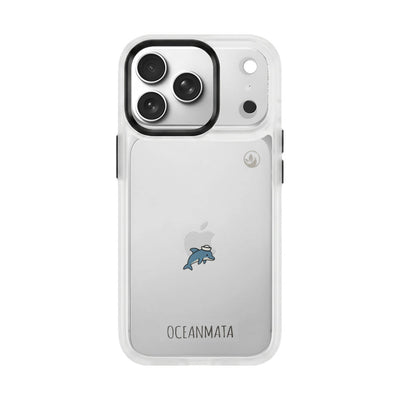 iPhone 17 Pro Case - Dolphin Blue - "Captain Dolphin" - sustainable