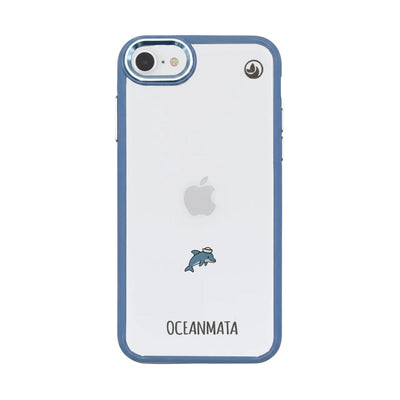 iPhone 6/6S/7/8/SE(2020)/SE(2022) Case - Dolphin Blue - "Captain Dolphin" - Sustainable