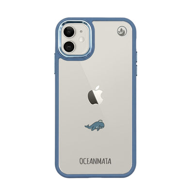 iPhone 11 Hülle - Wal blau - "Captain Whale" - nachhaltig