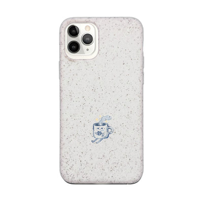 iPhone 11 Pro Case - white - "coffeelove" - sustainable