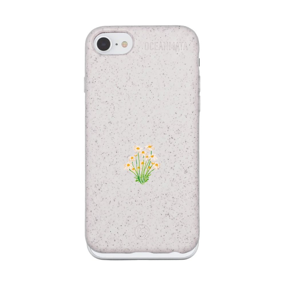 iPhone SE/7/8 Case - Flowers white - "Daisy" - sustainable