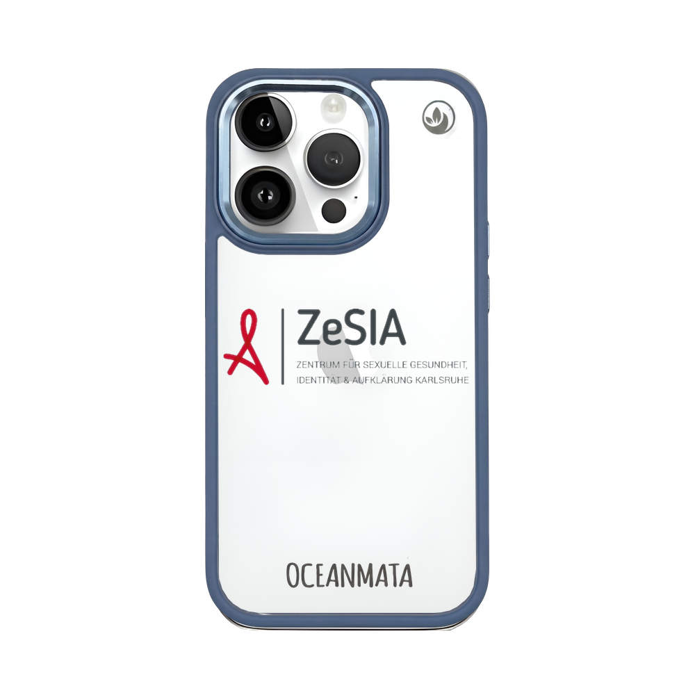 ZeSIA Karlsruhe × OceanMata Clear Case – iPhone 14 Pro (Pattern)