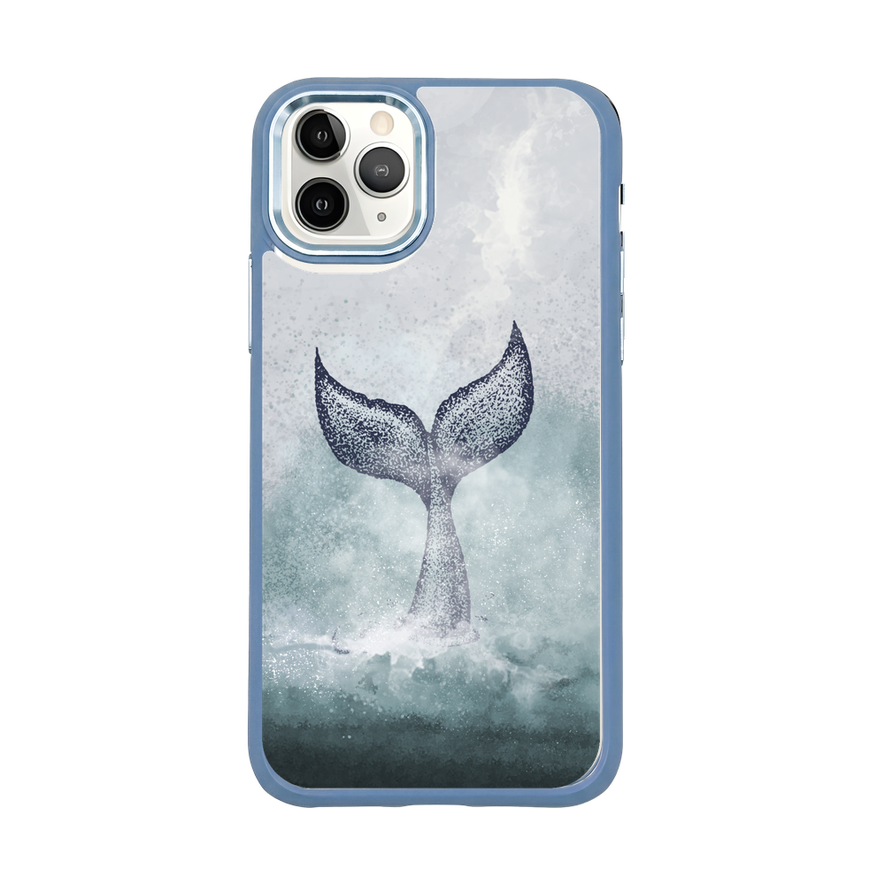 iPhone 11 pro case - dolphin blue - "Dolphin" - sustainable