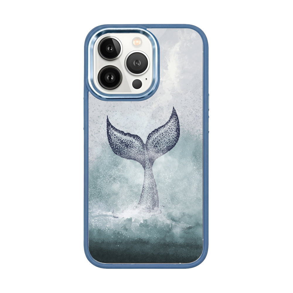 iPhone 13 pro case - dolphin blue - "Dolphin" - sustainable