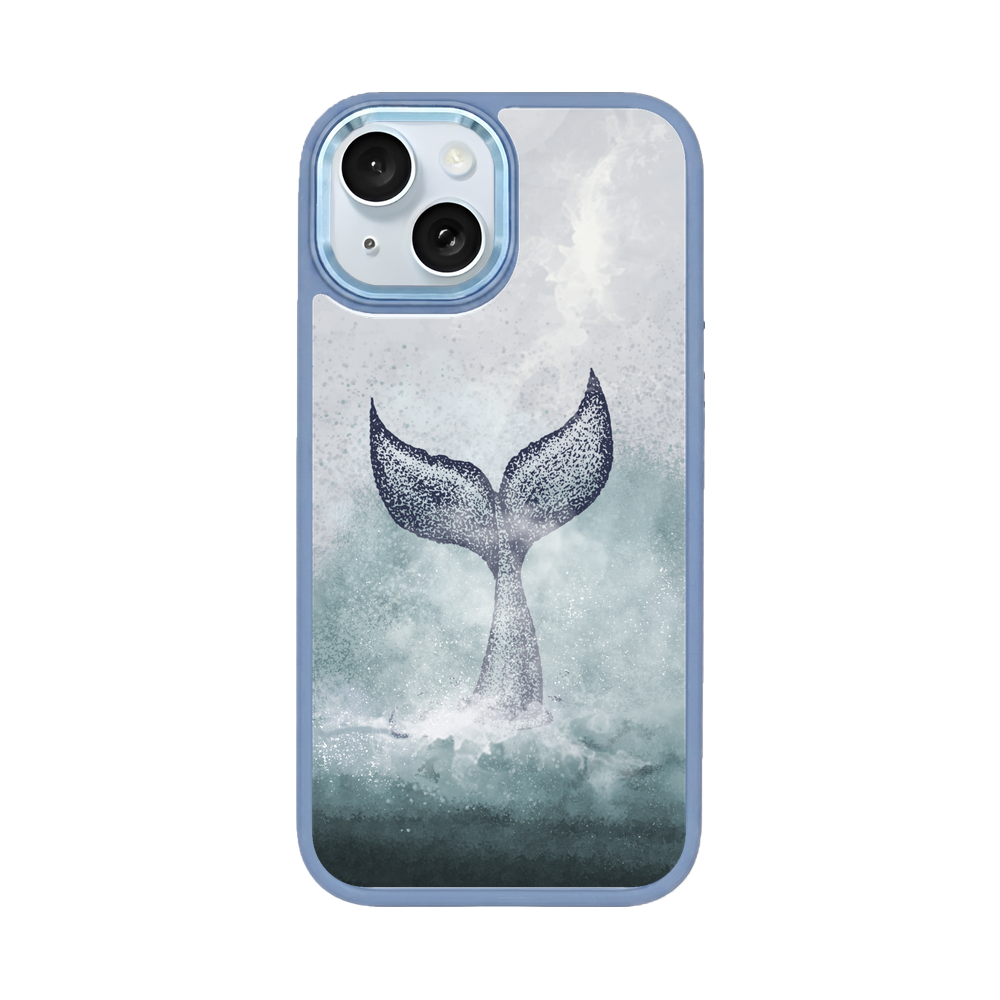 iPhone 15 Case - Dolphin Blue - "Dolphin" - Sustainable