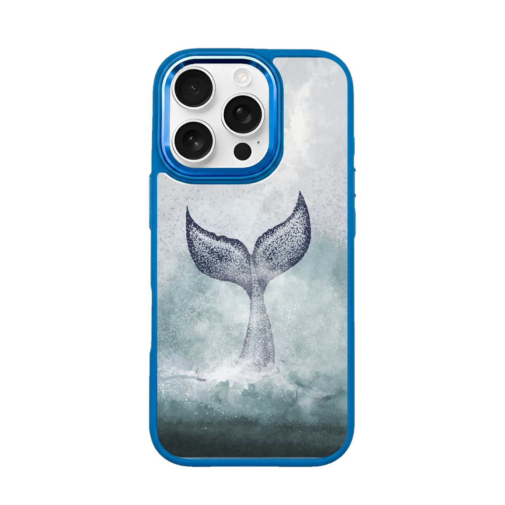 iPhone 16 pro case - dolphin blue - "Dolphin" - sustainable