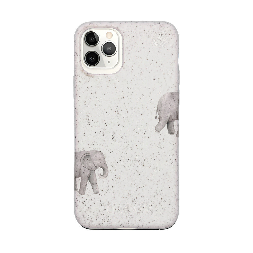 Biologisch abbaubare Handyhülle iPhone 11 pro Ele Fant — kompostierbar — Vorderseite