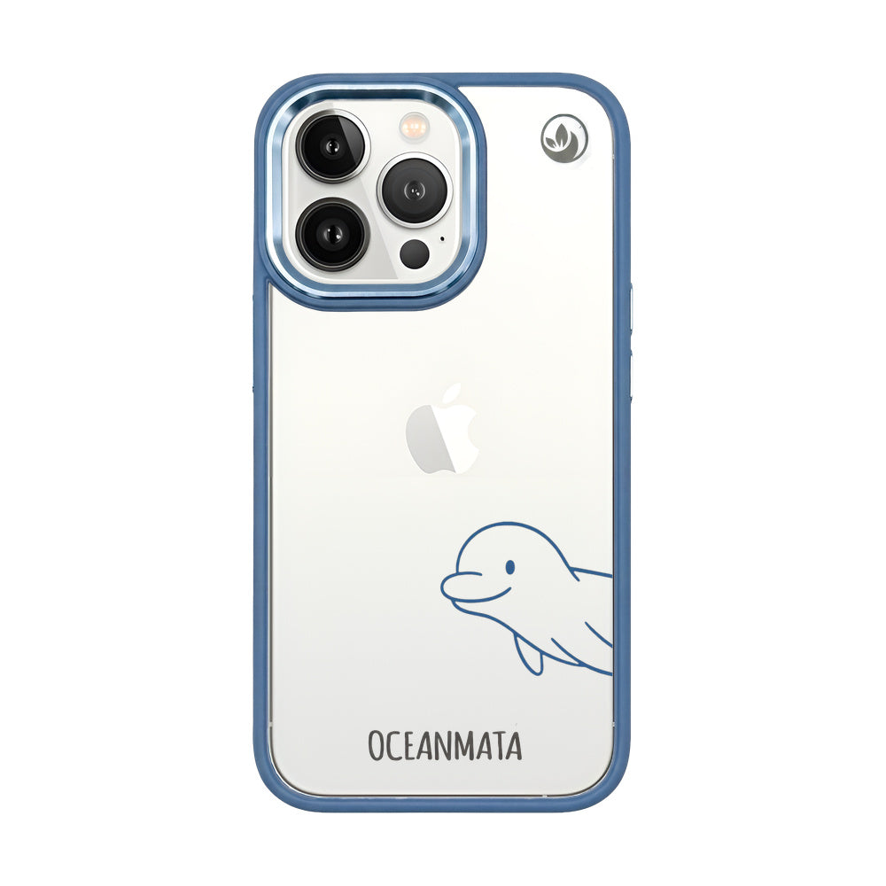 iPhone 13 pro hoesje - Dolfijn - "Finni" - duurzaam