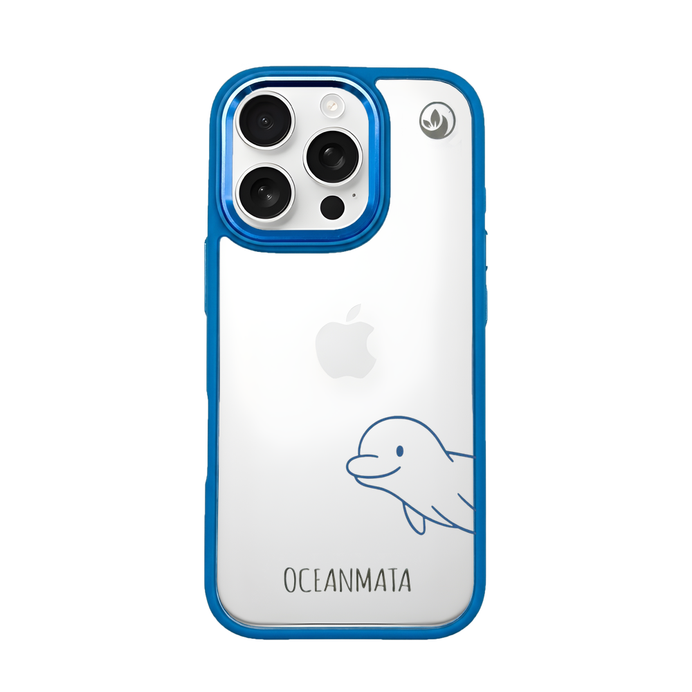 iPhone 16 pro case - Dolphin - "Finni" - sustainable