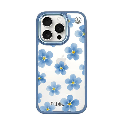 iPhone 15 pro hoesje - vergeet-me-nietje - duurzaam