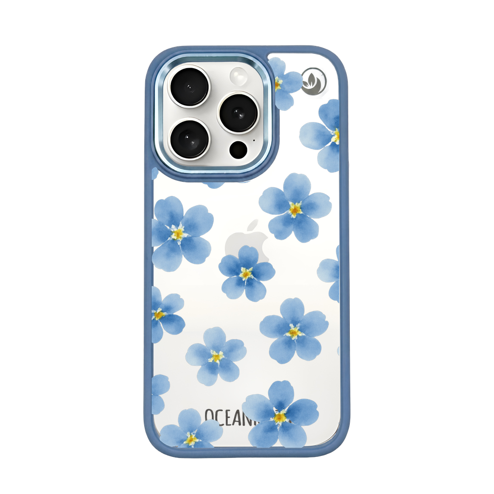 iPhone 15 pro case - forget-me-not - sustainable