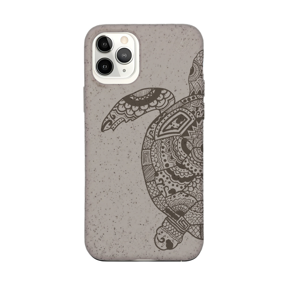 Biologisch abbaubare Handyhülle iPhone 11 pro Greenturtle — kompostierbar — Vorderseite