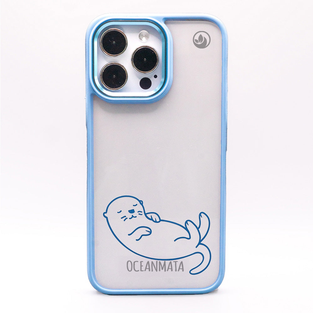 iPhone 14 Hülle - Otter blau - nachhaltig