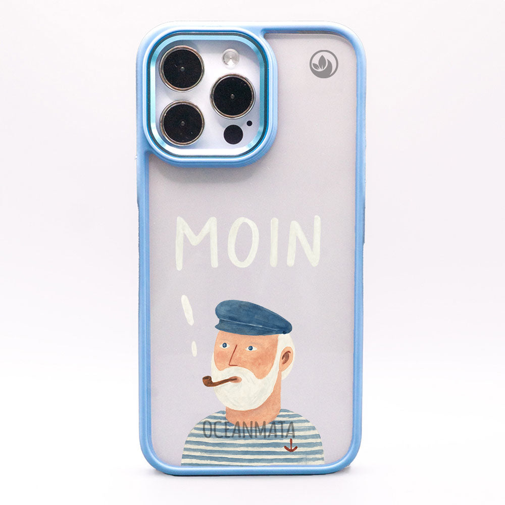 iPhone 14 pro max Hülle - Moin blau - "Ostfriese" - nachhaltig