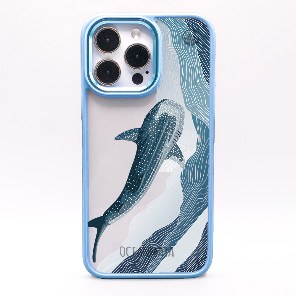iPhone 15 pro Hülle - Walhai blau - "DeepWater" - nachhaltig