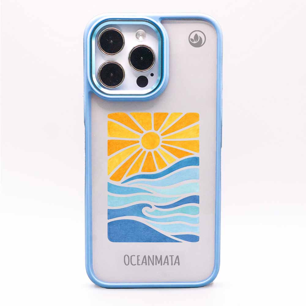 iPhone 16 pro Hülle - Meer blau - "Sun&Sea" - nachhaltig