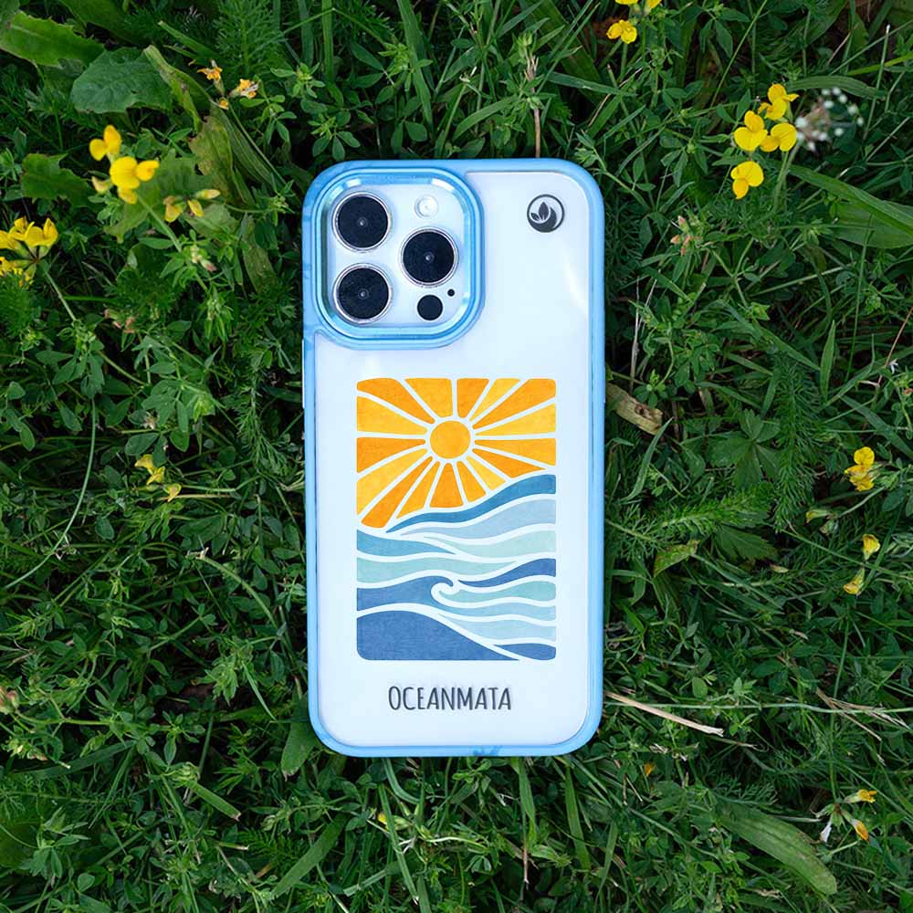 iPhone 16 pro Hülle - Meer blau - "Sun&Sea" - nachhaltig
