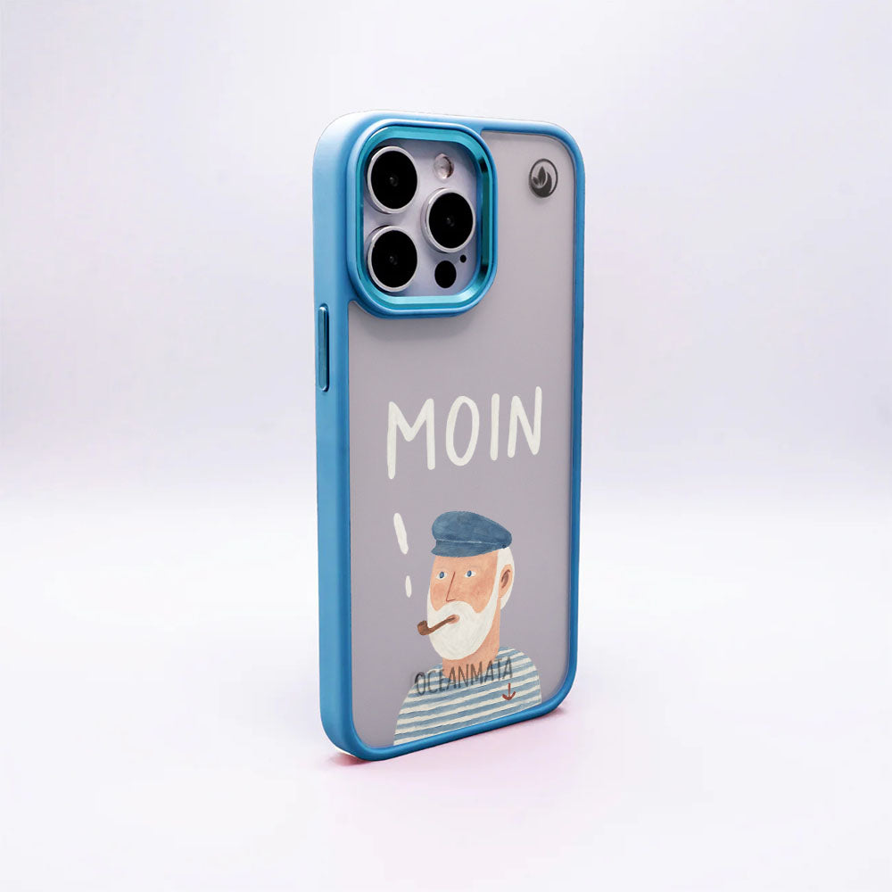 iPhone 17 pro Hülle - Moin blau - "Ostfriese" - nachhaltig