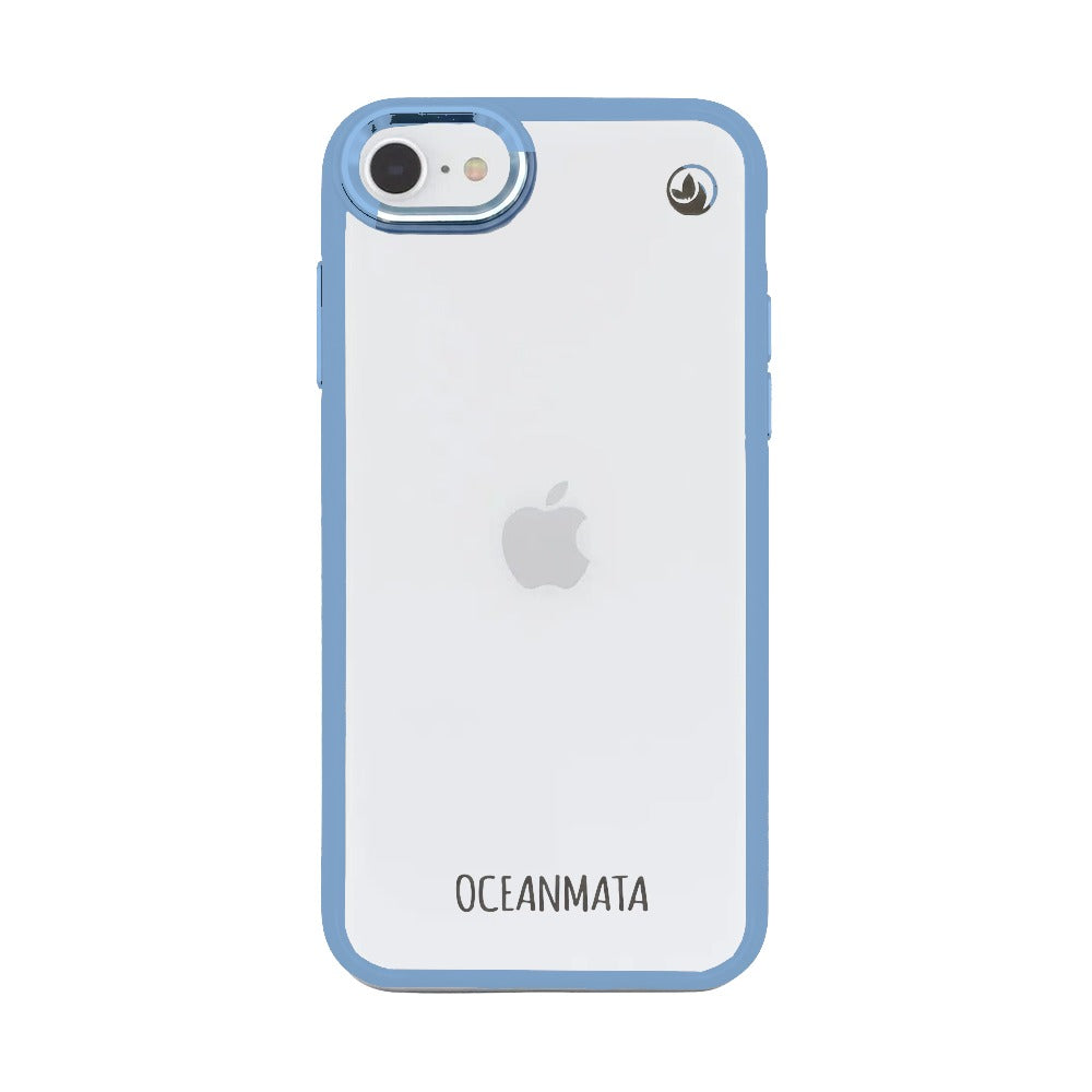 iPhone SE/7/8 hoesje - transparant oceaanblauw - duurzaam