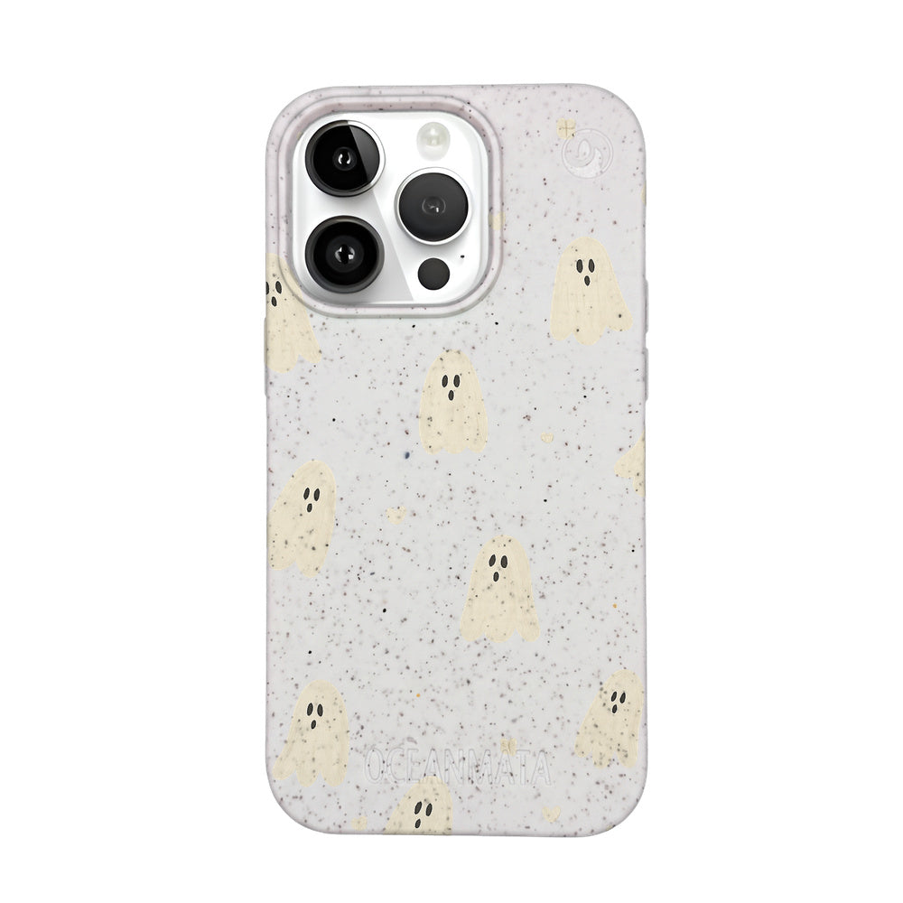 Biologisch abbaubare Handyhülle iPhone 14 pro max Littleghost — kompostierbar — Vorderseite