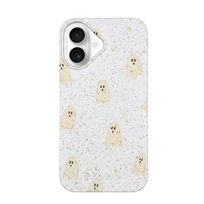 iPhone 16 Case - Ghost White - "LittleGhost" - Sustainable