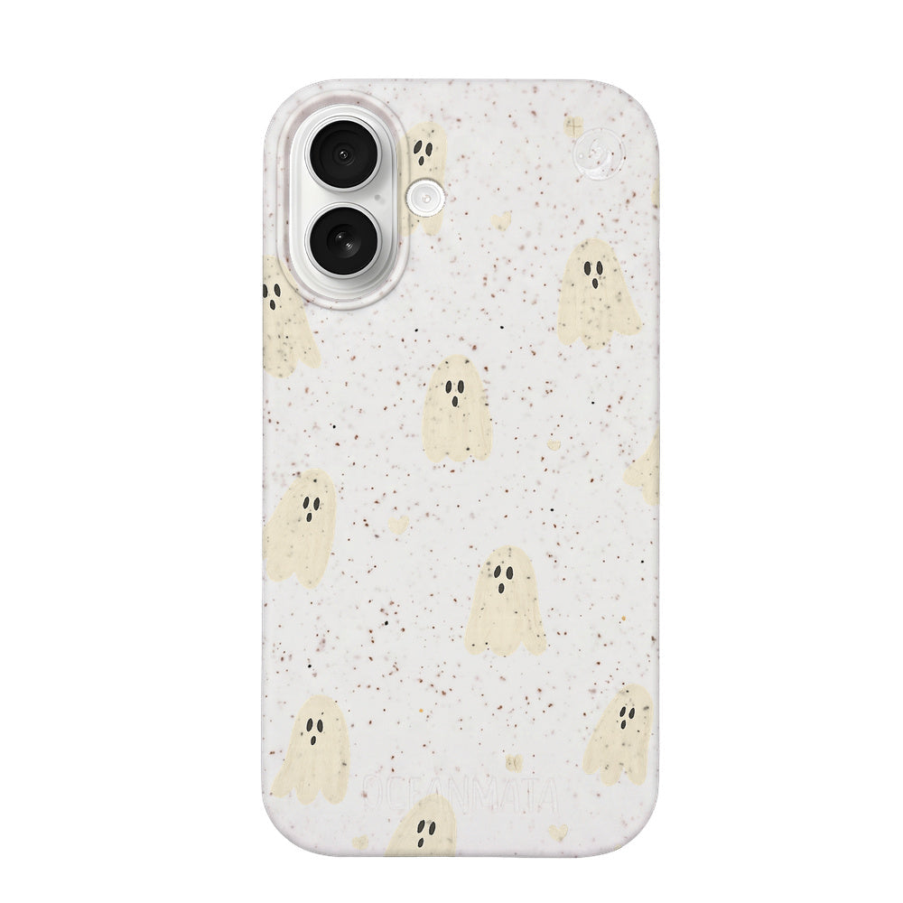 Biologisch abbaubare Handyhülle iPhone 17 Littleghost — kompostierbar — Vorderseite
