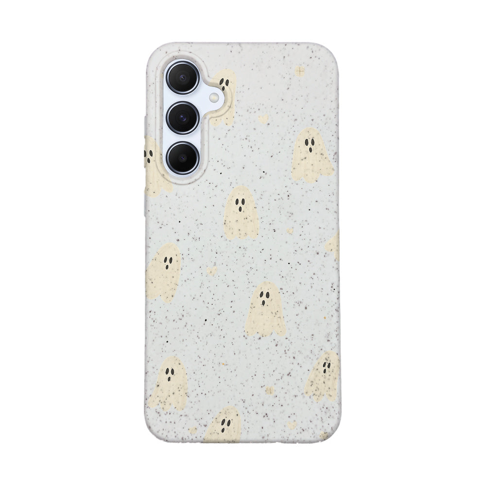 Samsung A55 Hülle - Geist weiß - "LittleGhost" - nachhaltig