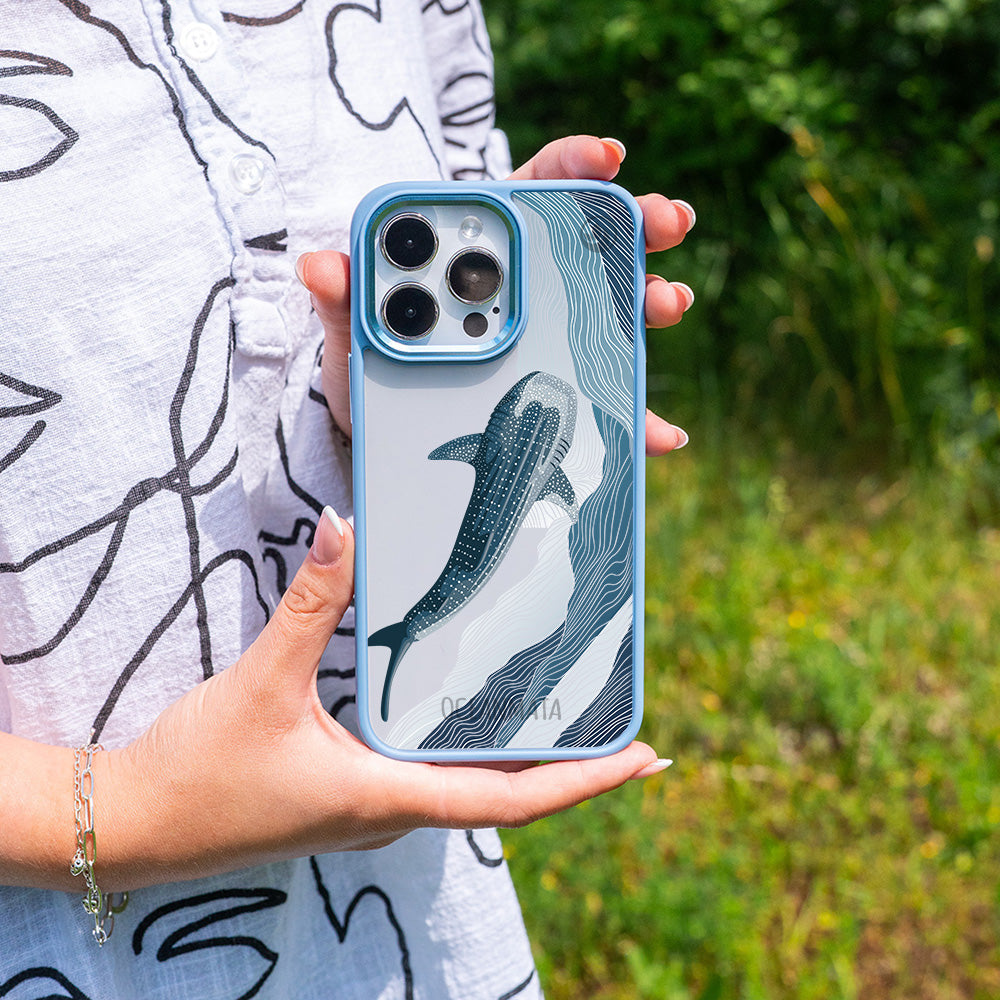 iPhone 15 Hülle - Walhai blau - "DeepWater" - nachhaltig