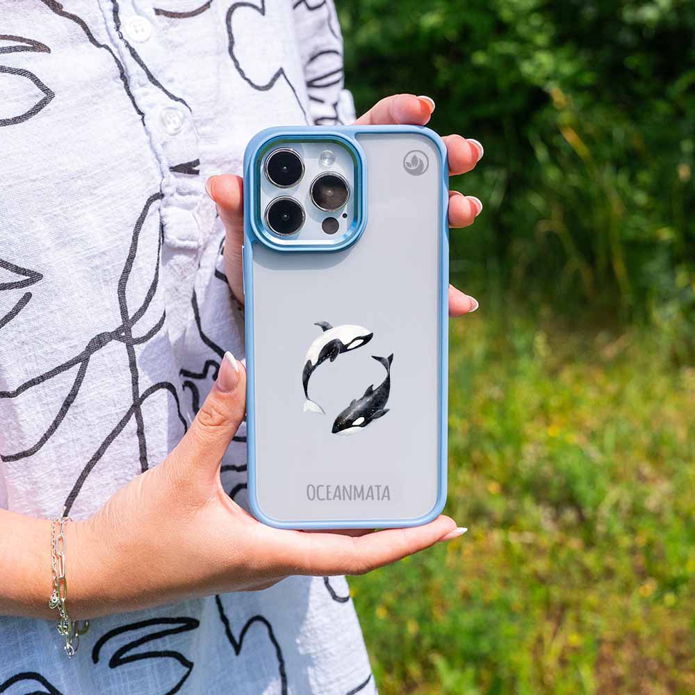iPhone 17 Hülle - Orca blau - "OrcaFlow" - nachhaltig