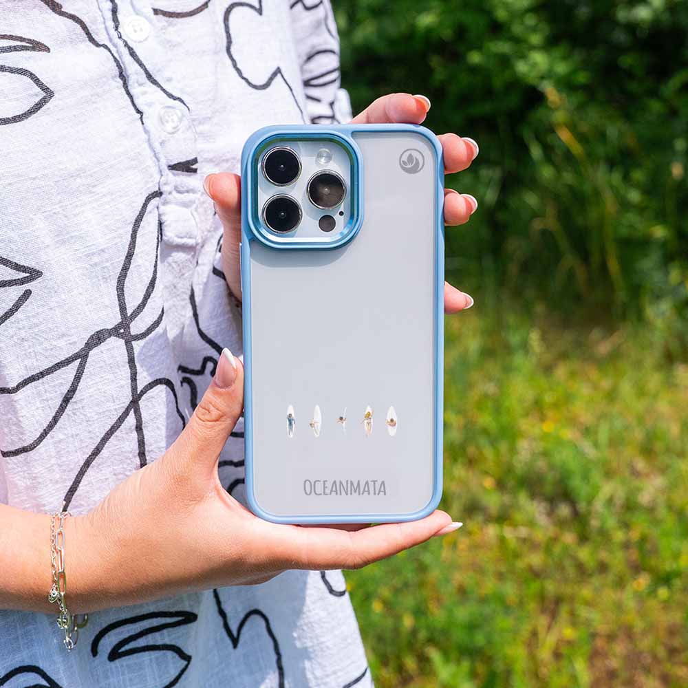 iPhone 16e Hülle - Surfing blau - "surfLife" - nachhaltig
