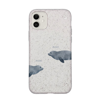 iPhone 11 Case - Seal White - "mooornin" - sustainable