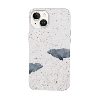 iPhone 14 Case - Seal White - "mooornin" - sustainable