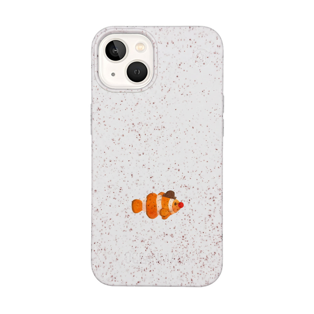 iPhone 13 Hülle - Clownfisch weiß - "Mr.Clown-Fish" - nachhaltig