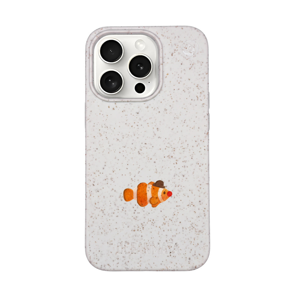 Biologisch abbaubare Handyhülle iPhone 15 pro Mrclownfish — kompostierbar — Vorderseite