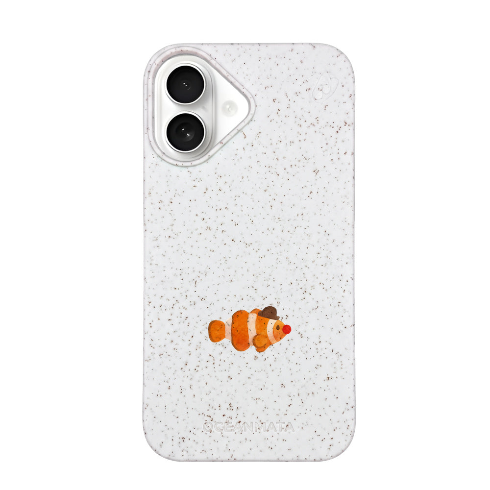 Biologisch abbaubare Handyhülle iPhone 16 Mrclownfish — kompostierbar — Vorderseite