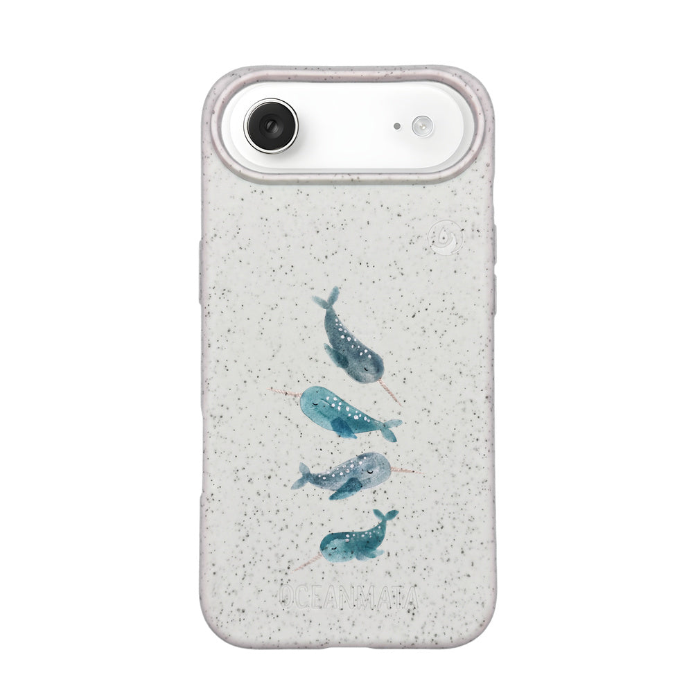 iPhone 17 Air Case - Narwhal white - "Narwhale" - sustainable